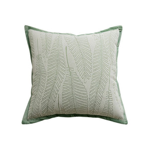Green Be Leaf It Throw Pillow Cover