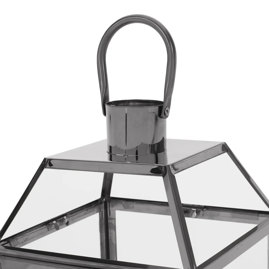 Hamel 18" Modern Outdoor Stainless Steel Lantern