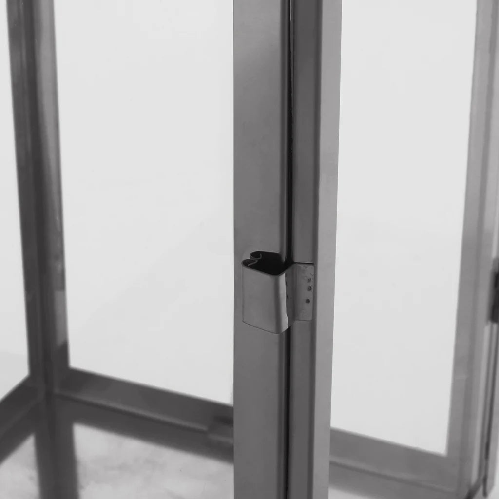 Hamel 18" Modern Outdoor Stainless Steel Lantern