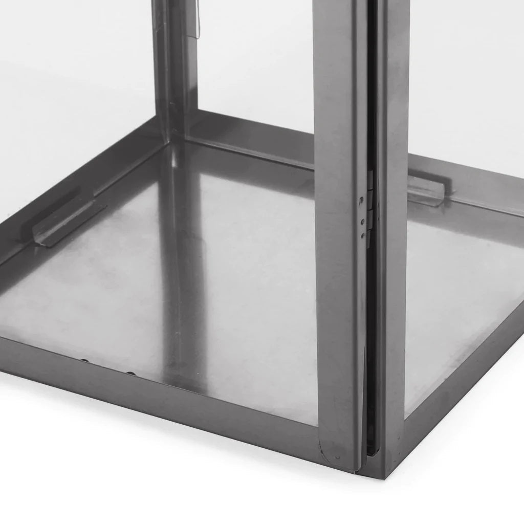 Hamel 18" Modern Outdoor Stainless Steel Lantern