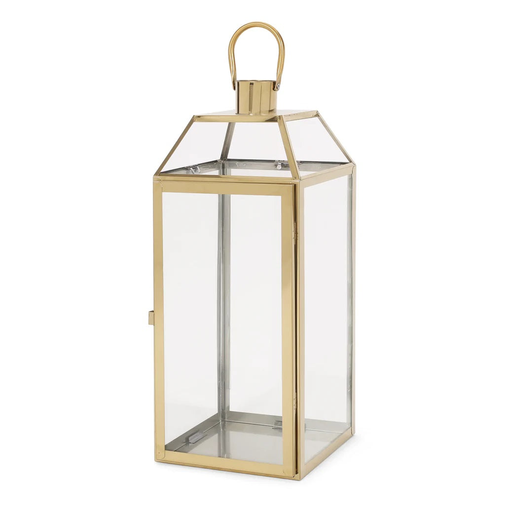 Hamel 18" Modern Outdoor Stainless Steel Lantern