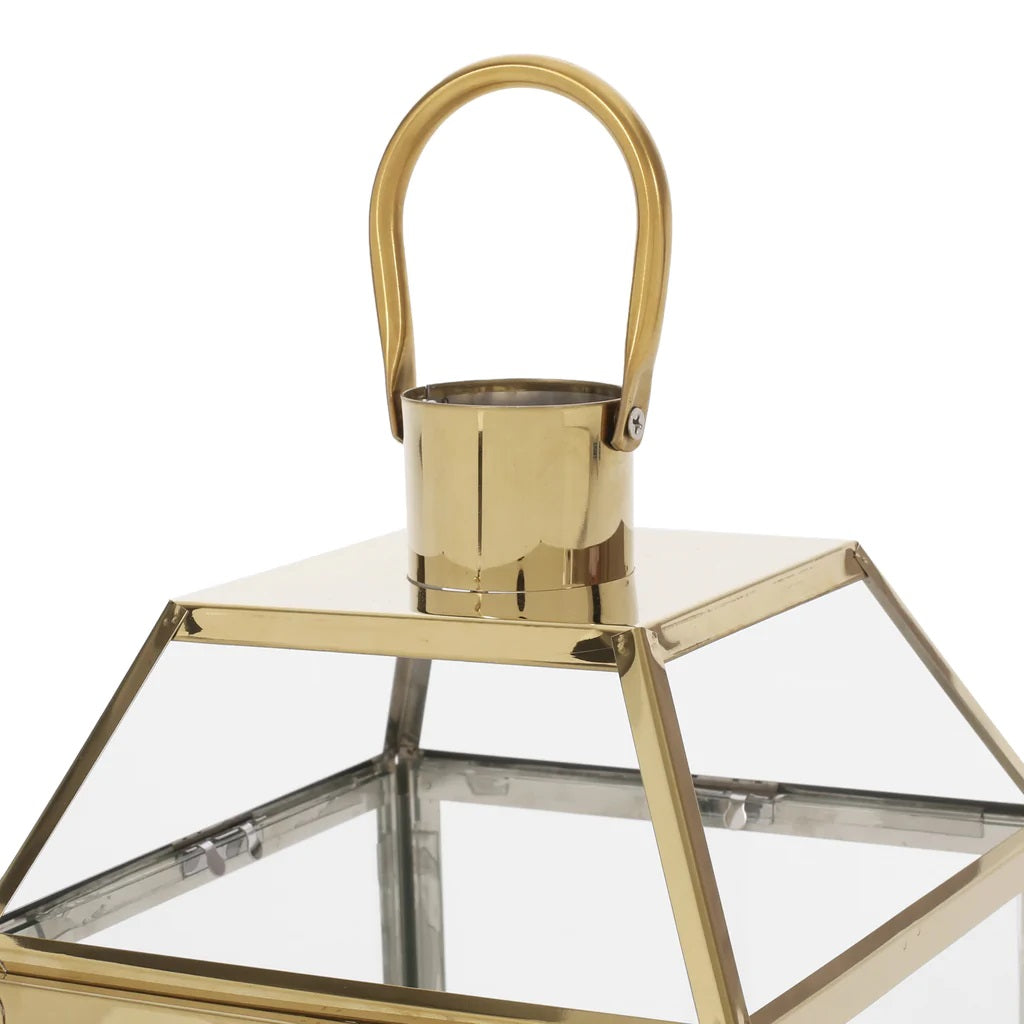 Hamel 18" Modern Outdoor Stainless Steel Lantern