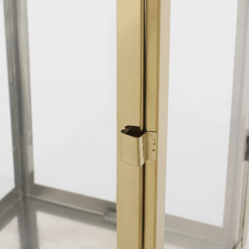 Hamel 18" Modern Outdoor Stainless Steel Lantern