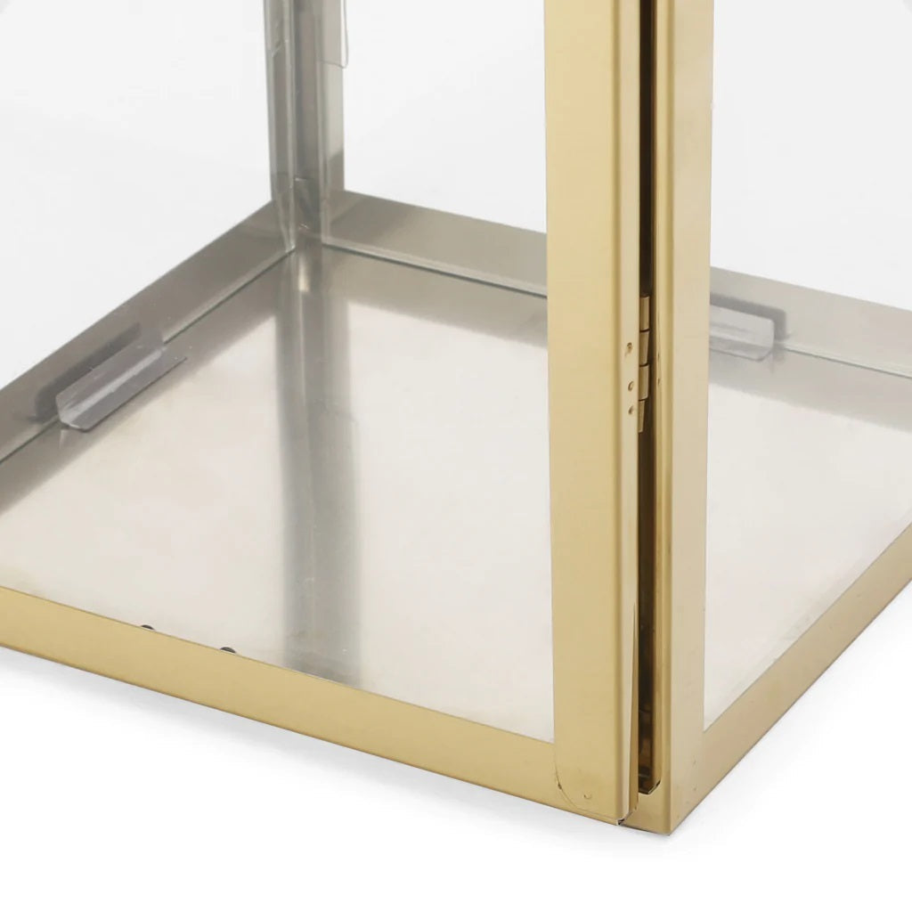 Hamel 18" Modern Outdoor Stainless Steel Lantern