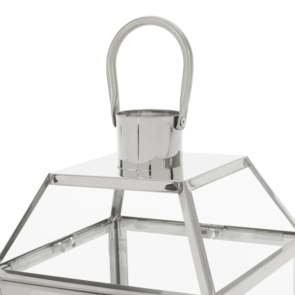 Hamel 18" Modern Outdoor Stainless Steel Lantern