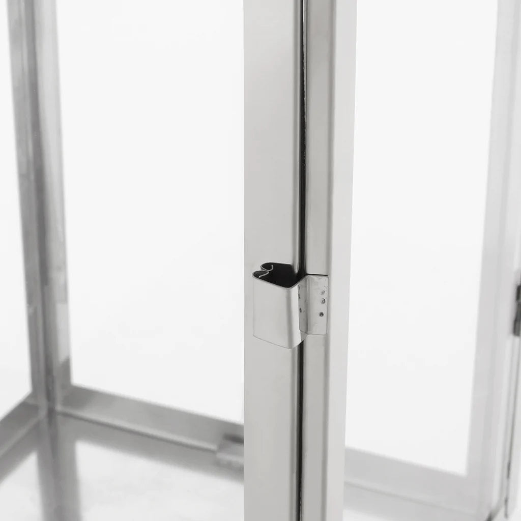 Hamel 18" Modern Outdoor Stainless Steel Lantern
