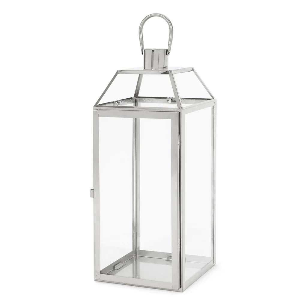 Hamel 18" Modern Outdoor Stainless Steel Lantern