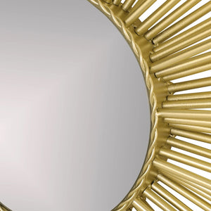 Holasek Modern Glam Sunburst Wall Mirror, Gold