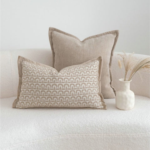 Image of Ivory Arch Lumbar Pillow Cover