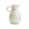 Ivory White Ceramic Pitcher Vase