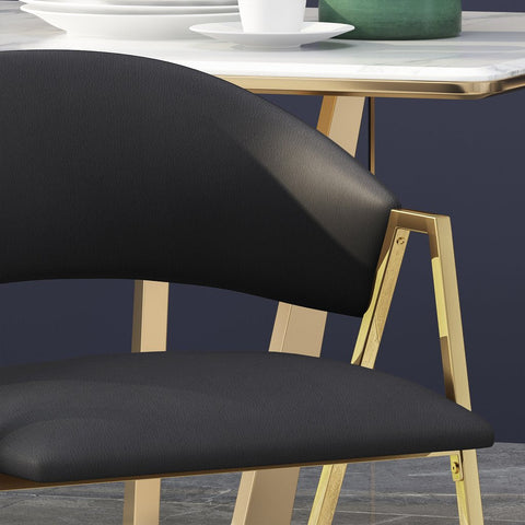 Image of Jalexa Modern Upholstered Dining Chair (Set of 2)