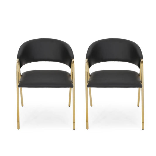 Jalexa Modern Upholstered Dining Chair (Set of 2)
