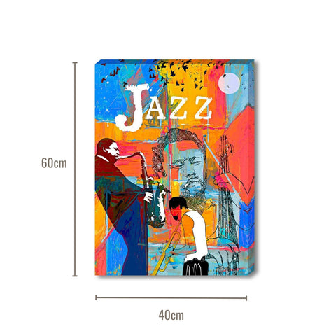 Jazz Player Canvas Wall Art