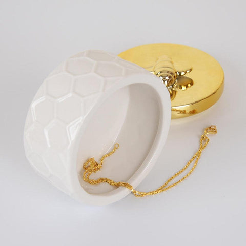 Image of Jewellery Display Tray & Storage Jar (Set of 2)