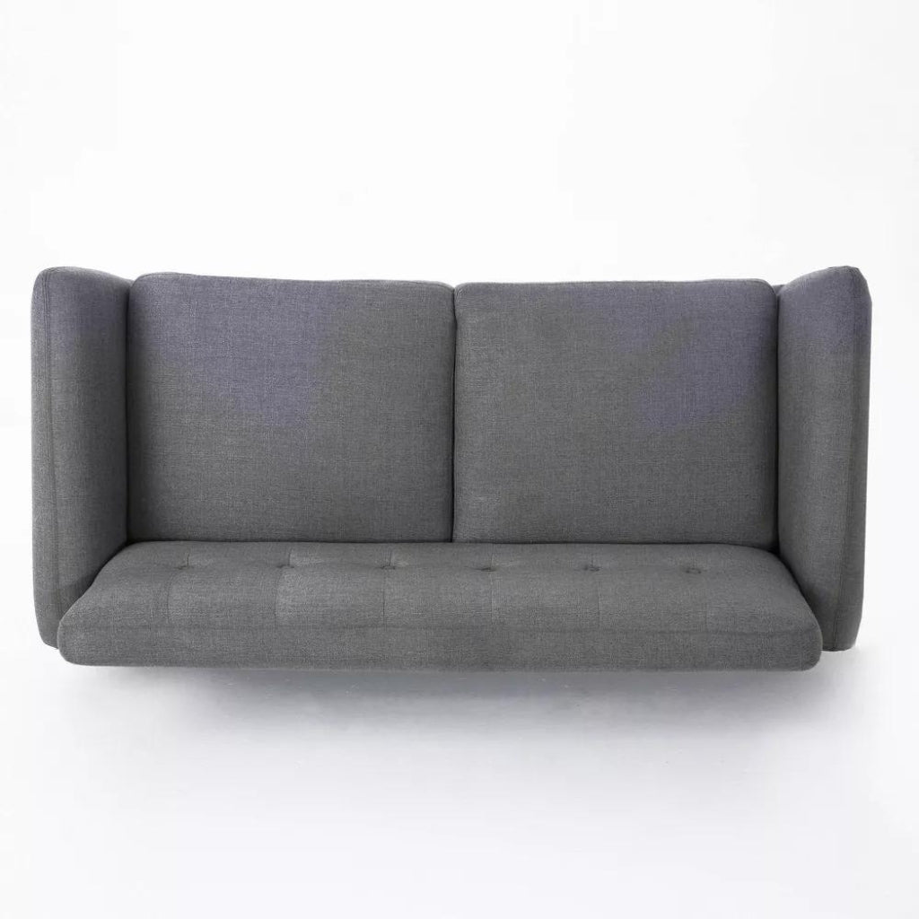 Joseline Mid Century Modern Petite Fabric Love Seat