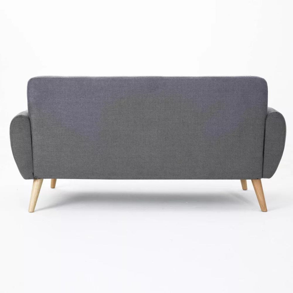 Joseline Mid Century Modern Petite Fabric Love Seat