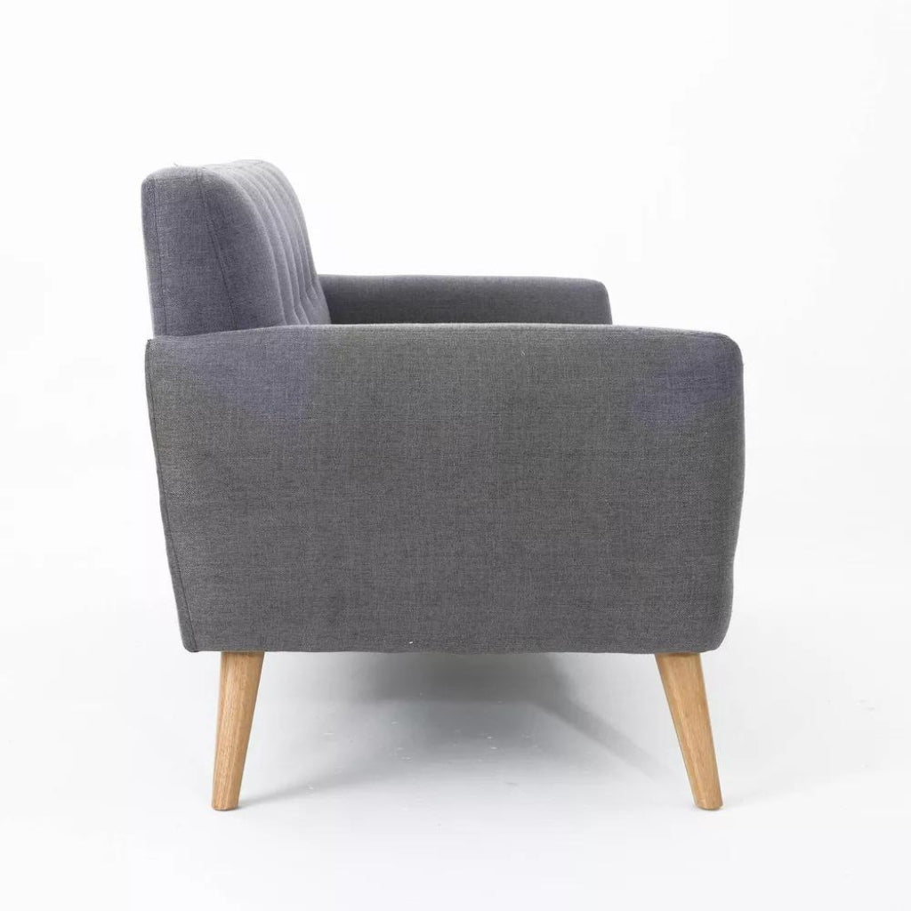 Joseline Mid Century Modern Petite Fabric Love Seat