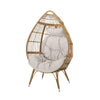 Kabella Outdoor Wicker Teardrop Chair with Cushion