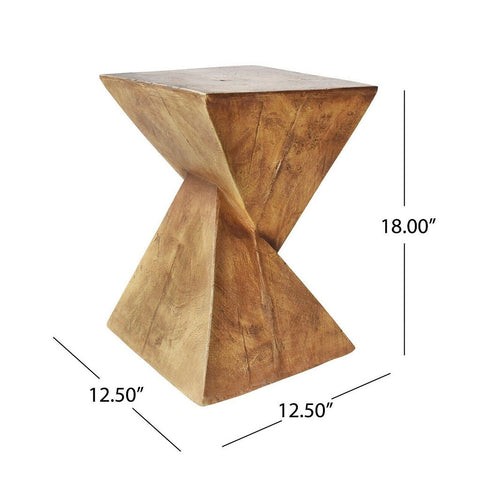 Image of Kajsa Outdoor Light-Weight Concrete Accent Table