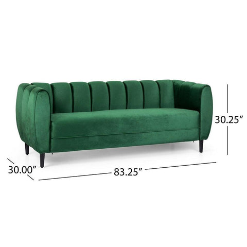 Image of Karimah Modern Velvet 3 Seater Sofa