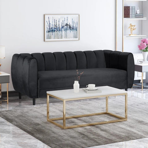 Image of Karimah Modern Velvet 3 Seater Sofa
