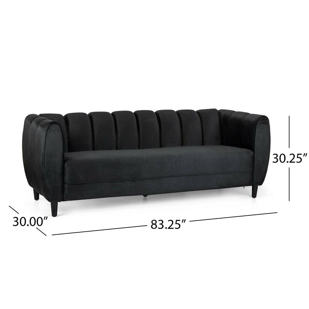 Karimah Modern Velvet 3 Seater Sofa