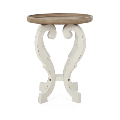 Image of Kaye French Country Accent Table with Round Top