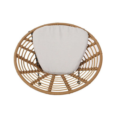 Image of Keegan Outdoor Wicker Dining Chair with Cushion (Set of 2)
