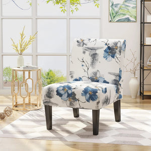 Kendal Contemporary Fabric Slipper Accent Chair