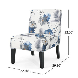 Kendal Contemporary Fabric Slipper Accent Chair