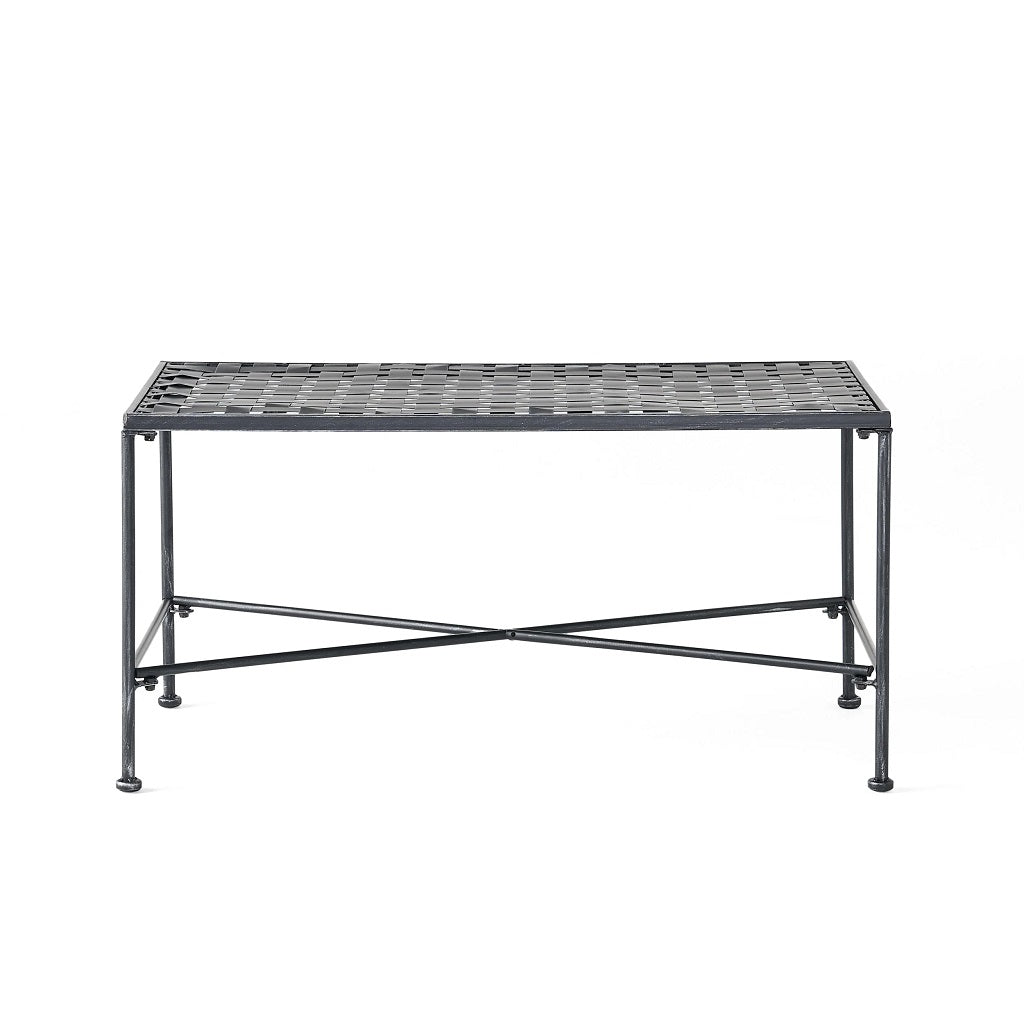 Kent Outdoor Black Iron Coffee Table