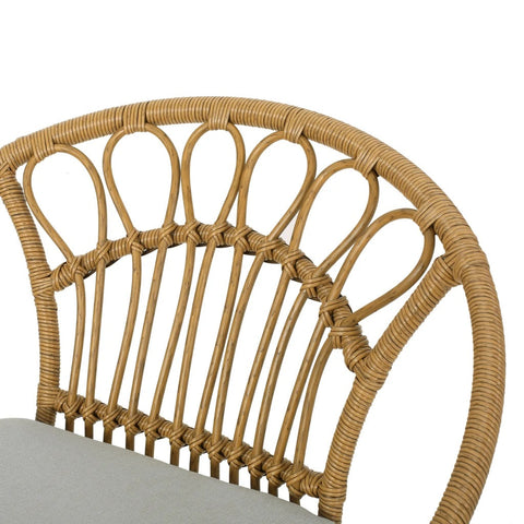 Image of Kiante Outdoor Wicker Chair with Cushion (Set of 2)
