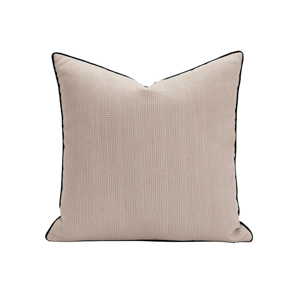 Latte Arched Elegance Throw Pillow Cover