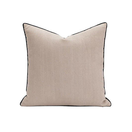Latte Arched Elegance Throw Pillow Cover
