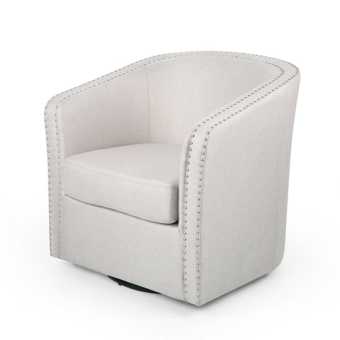 Image of Leily Contemporary Fabric Swivel Chair