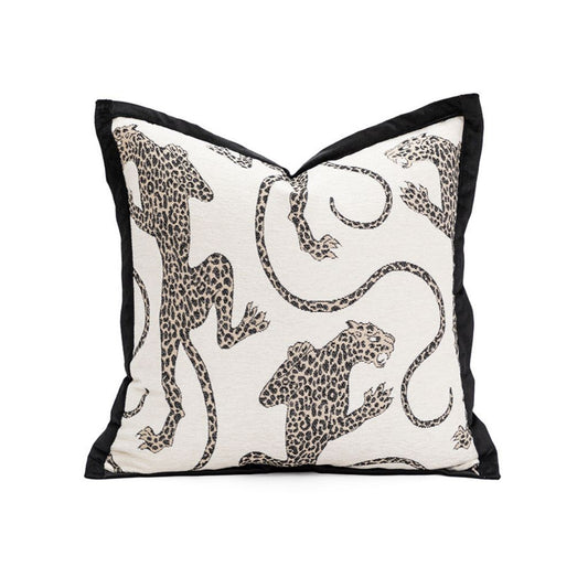 Leopards In Wild Throw Pillow Cover