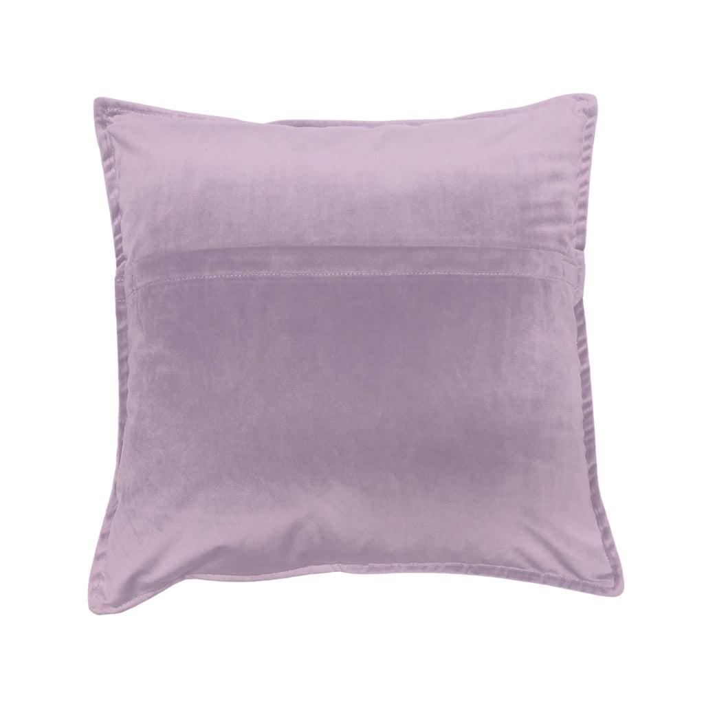 Lilac Floral Embossed Pillow Cover