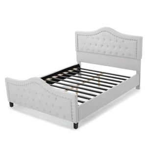 Livi Fabric Fully Upholstered Queen Bed Set