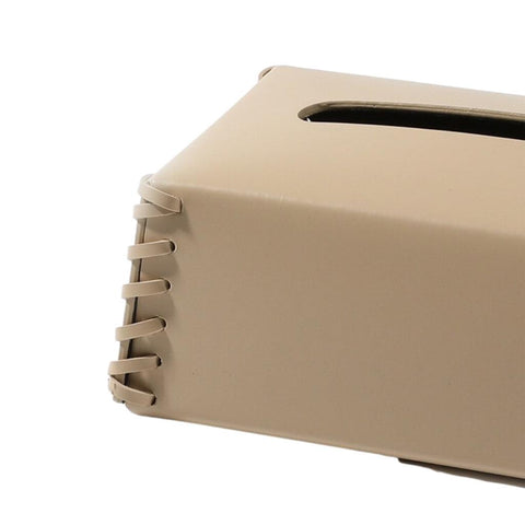 Image of Luxe Faux Leather Tissue Box Cover