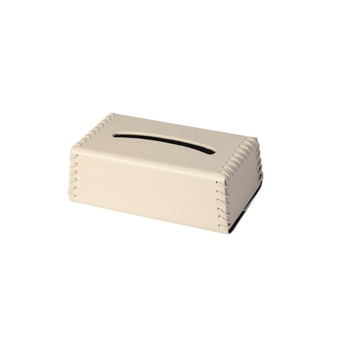 Image of Luxe Faux Leather Tissue Box Cover