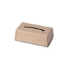 Luxe Faux Leather Tissue Box Cover
