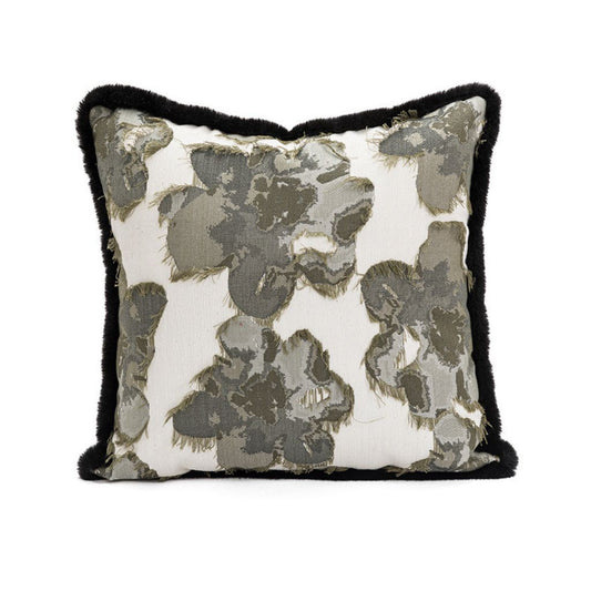Luxe Moss Petals Throw Pillow Cover