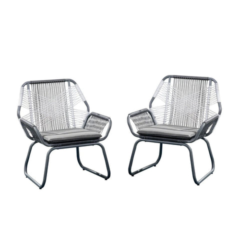 Image of Lydia Outdoor Faux Rattan Club Chair (Set of 2)