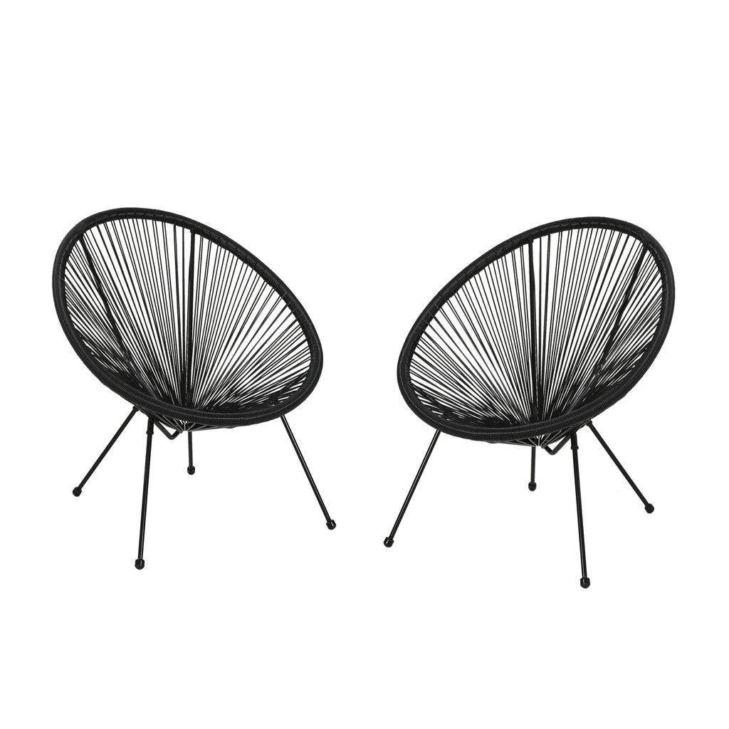 Major Outdoor Hammock Weave Chair with Steel Frame (Set of 2)