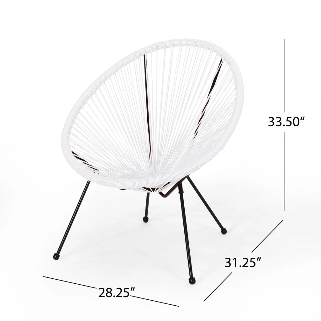 Major Outdoor Hammock Weave Chair with Steel Frame (Set of 2)