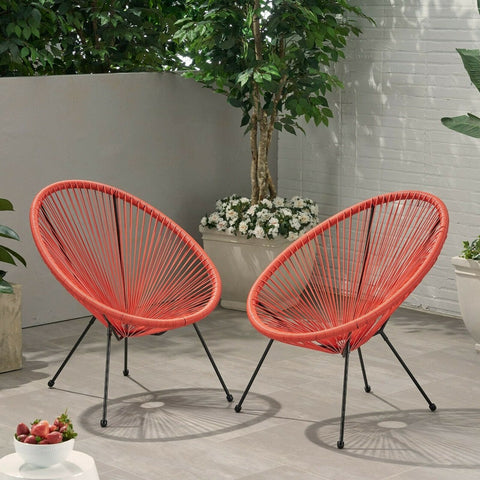 Image of Major Outdoor Hammock Weave Chair with Steel Frame (Set of 2)