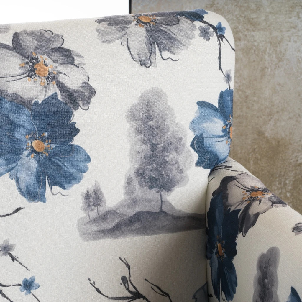 Manon Floral Print Fabric Club Chair