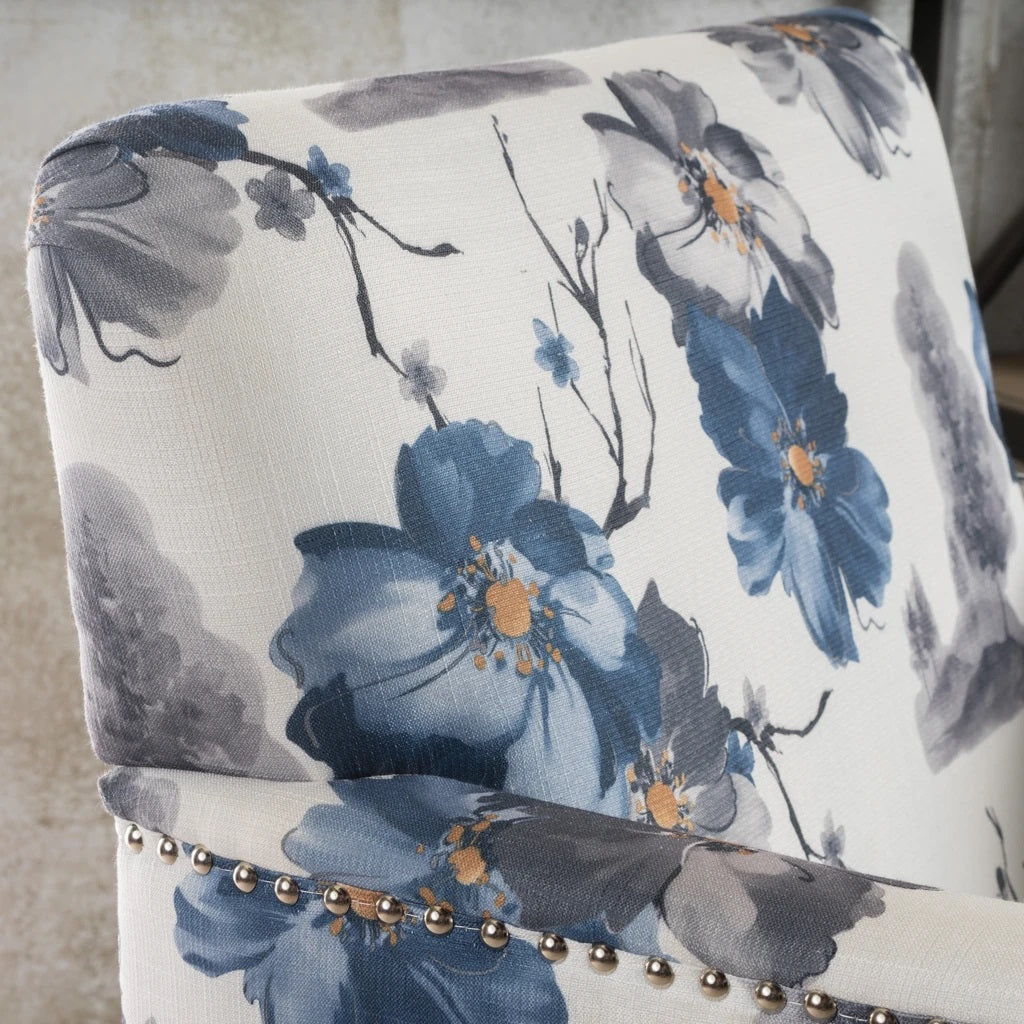 Manon Floral Print Fabric Club Chair