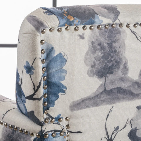 Manon Floral Print Fabric Club Chair