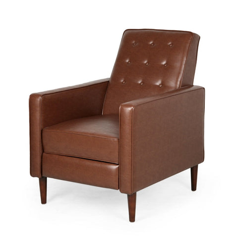Image of Mason Mid-Century Modern Button Tufted Recliner